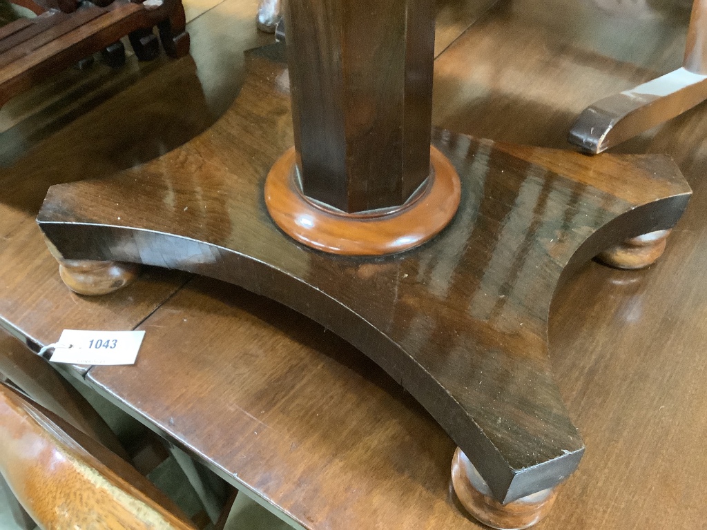 An early Victorian rosewood occasional table, width 61cm